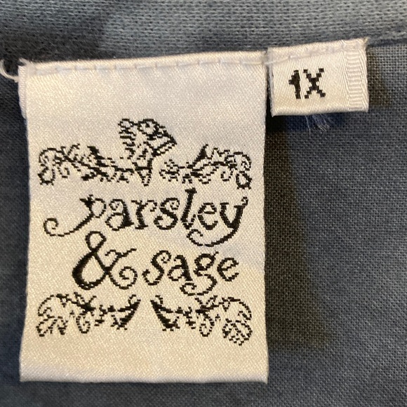 Parsley & Sage Midnight /Charcoal Roses Button-Up Jacket - Picture 2 of 12
